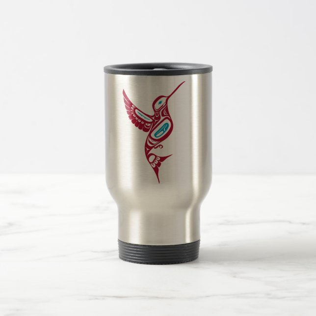 Native American Bird Travel Mug (Center)