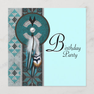 Native American Birthday Party Invitation