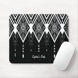 Native American Black And White Custome Mouse Mat