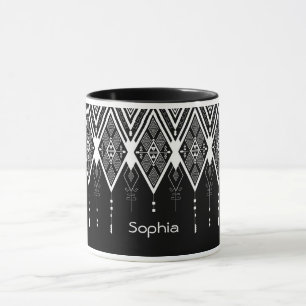 Native American Black And White Custome Mug