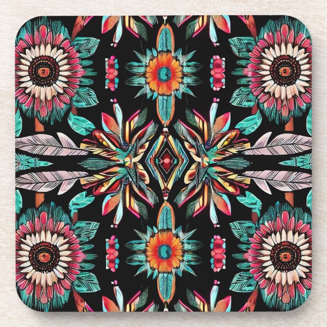 Native American Bohemain Coaster (Front)