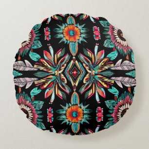 Native American Bohemain Round Cushion