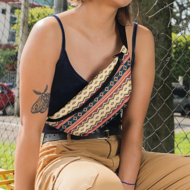 Native American Boho Culture Tribal geometric Bum Bags (Creator Uploaded)