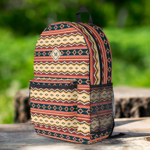 Native American Boho Culture Tribal geometric Printed Backpack