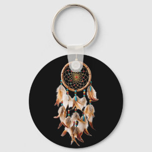 Native American Boho Dreamcatcher Tribal Photos Key Ring
