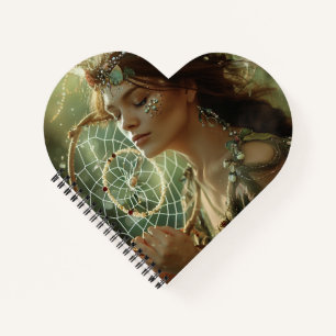 Native American Boho Dreamcatcher Tribal Photos Notebook