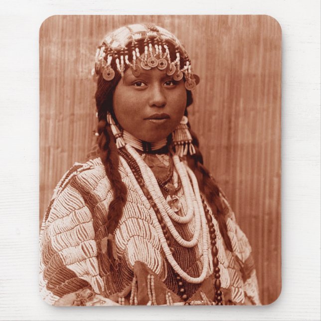 Native American Bride Mouse Mat (Front)
