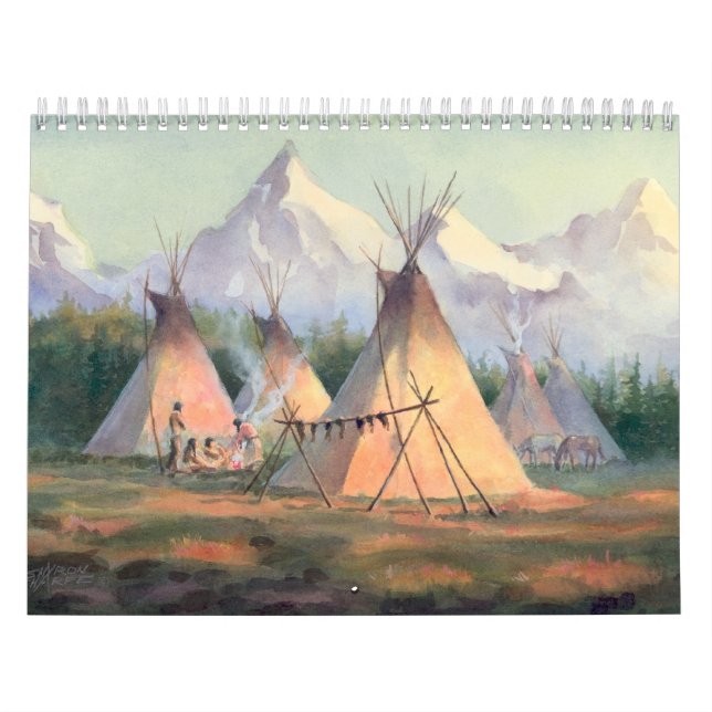 NATIVE AMERICAN CALENDAR 2017 by SHARON SHARPE (Cover)