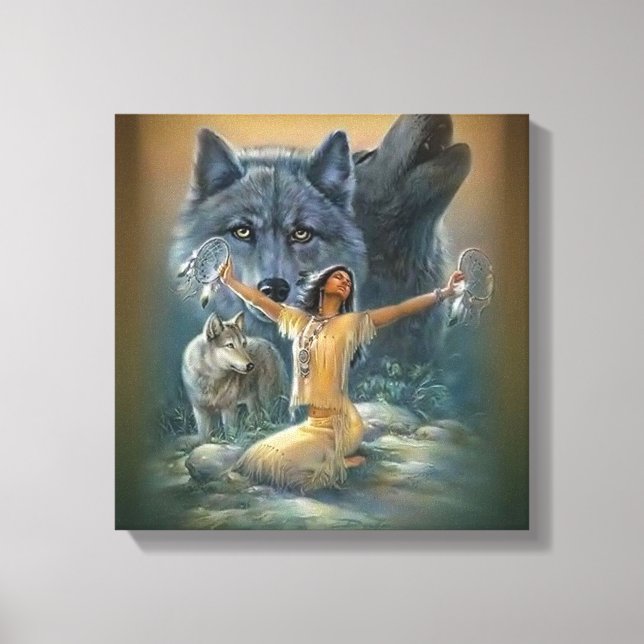 Native American Canvas Print (Front)