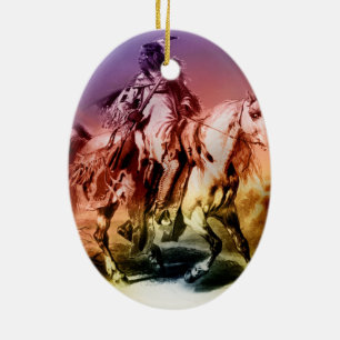 Native American Ceramic Tree Decoration