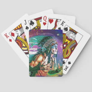 Native American Chief Playing Cards