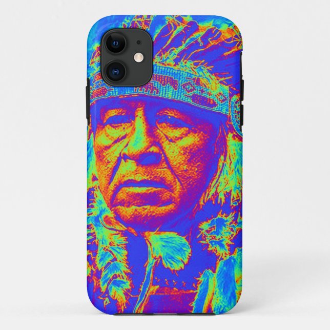 Native American Chief Pop Art Case-Mate iPhone Case (Back)