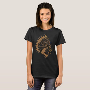 Native American Chief Vintage Boho Indian Apache T-Shirt