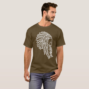 Native American Chief Vintage Boho Indian Apache T-Shirt