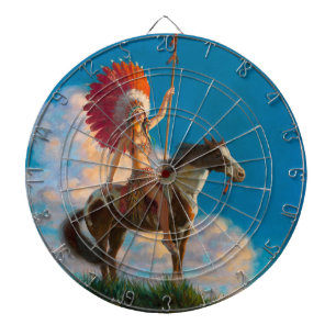 Native American: Chieftess, American Indian Dartboard