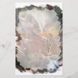 Native American Couple Stationery