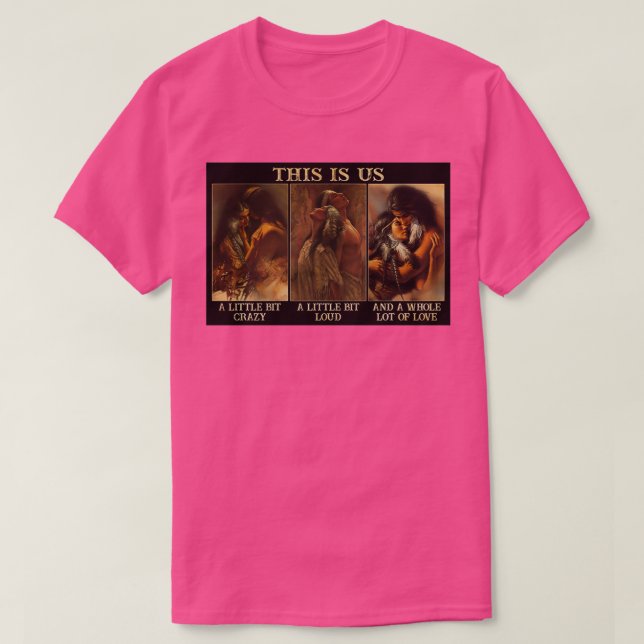 Native American Couple This Is Us  T-Shirt (Design Front)