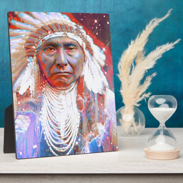 Native American Crazy Horse Plaque (Side)