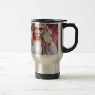 Native American Crazy Horse Travel Mug
