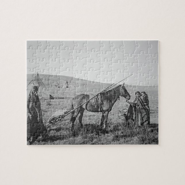 Native American Cree people of Western Canada, c.1 Jigsaw Puzzle (Horizontal)