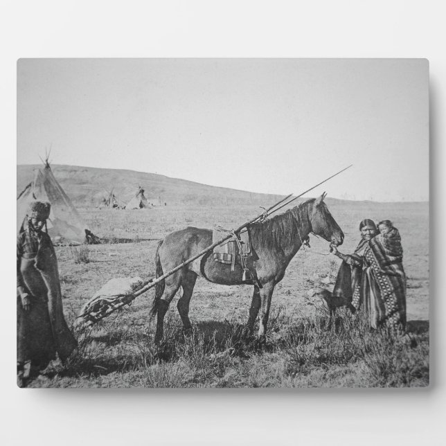 Native American Cree people of Western Canada, c.1 Plaque (Front)