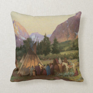 Native American Crow Tribe MoJo Pillow
