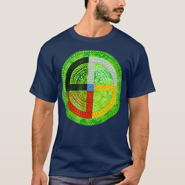 Native American Culture  Medicine Wheel Mandala T-Shirt (Front)