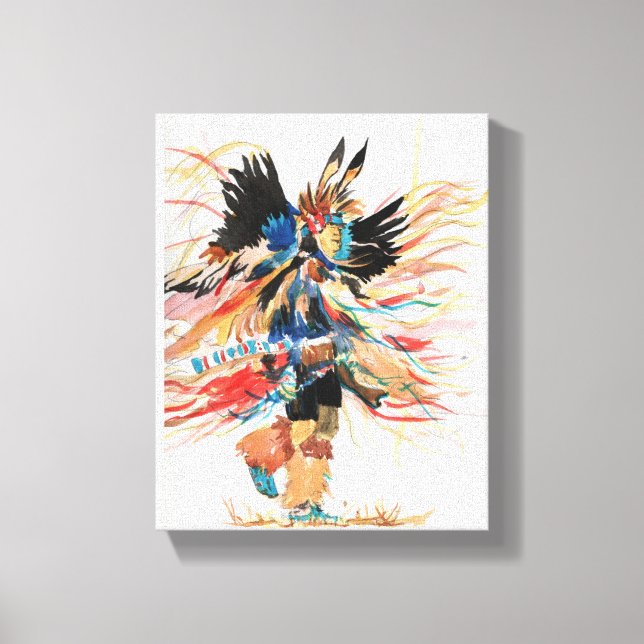 Native American Dancer II Canvas Print (Front)
