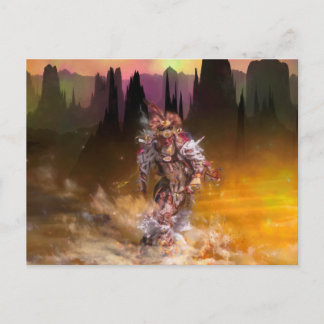 Native American Dancer ROLLING THUNDER Postcard