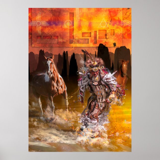 Native American Dancer ROLLING THUNDER Poster (Front)