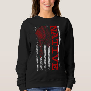 Native American Day Vintage Flag Usa Sweatshirt