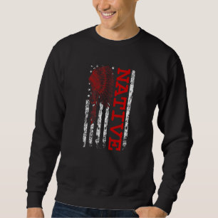 Native American Day Vintage Flag Usa Sweatshirt