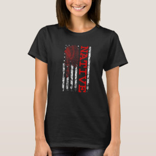 Native American Day Vintage Flag Usa T-Shirt