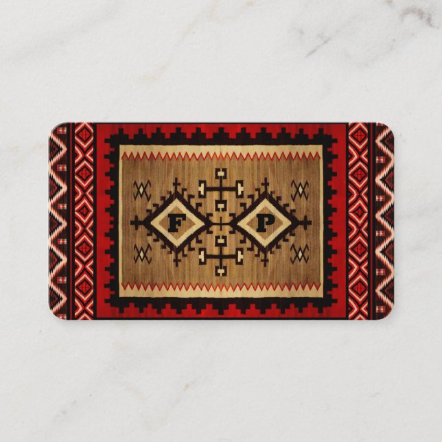 Native American Design Business Card  (Front)