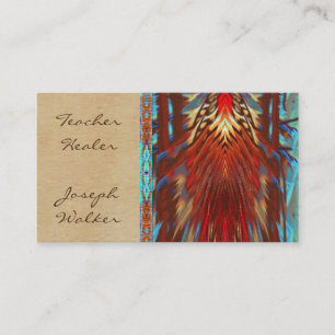 Native American design, healer, Art,Business Cards