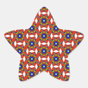 Native American Designs Star Sticker