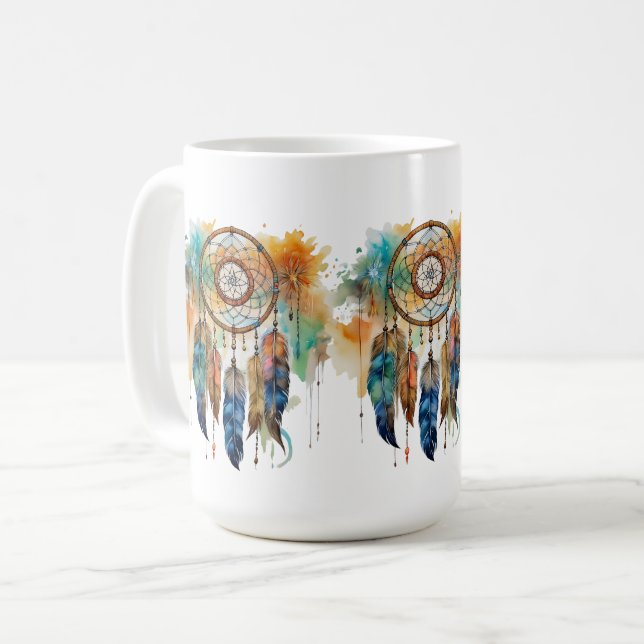 NATIVE AMERICAN DREAM CATCHER COFFEE MUG (Front Left)