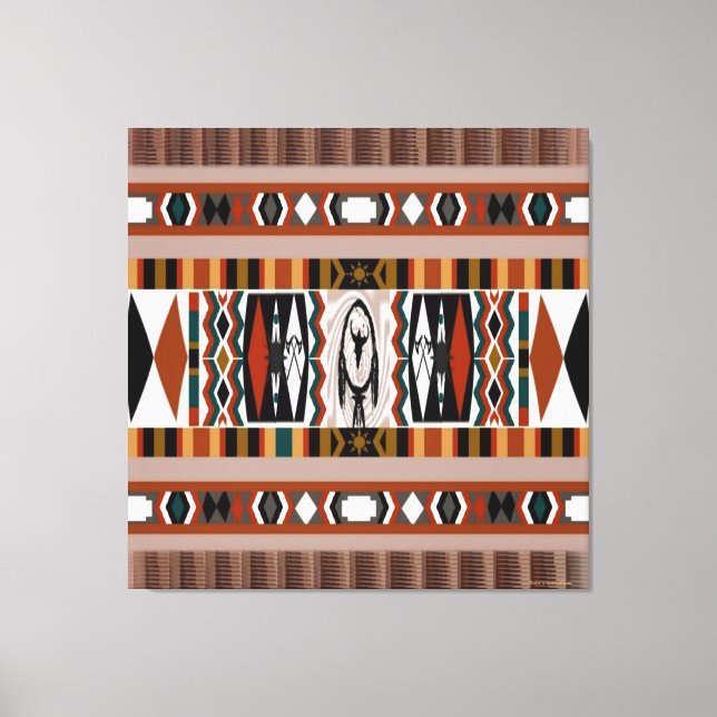 Native American Dreamcatcher Canvas Print (Front)