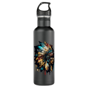 Native American Dreamcatcher Indian Design 24 710 Ml Water Bottle