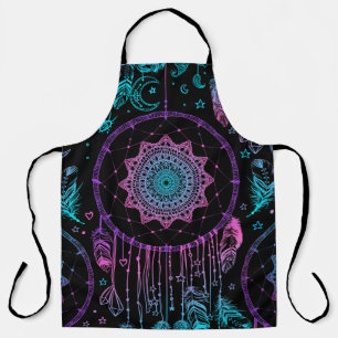 Native American Dreamcatcher Moon Pattern Apron