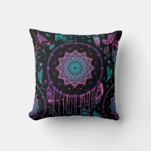 Native American Dreamcatcher Moon Pattern Cushion