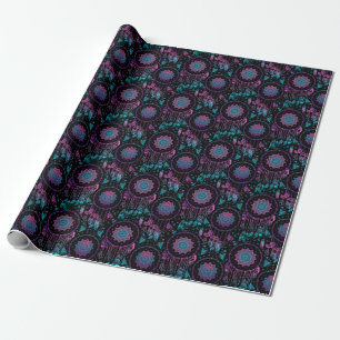 Native American Dreamcatcher Moon Pattern Wrapping Paper