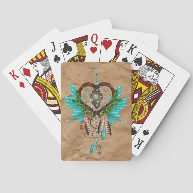 Native American Dreamcatcher Playing Cards (Back)