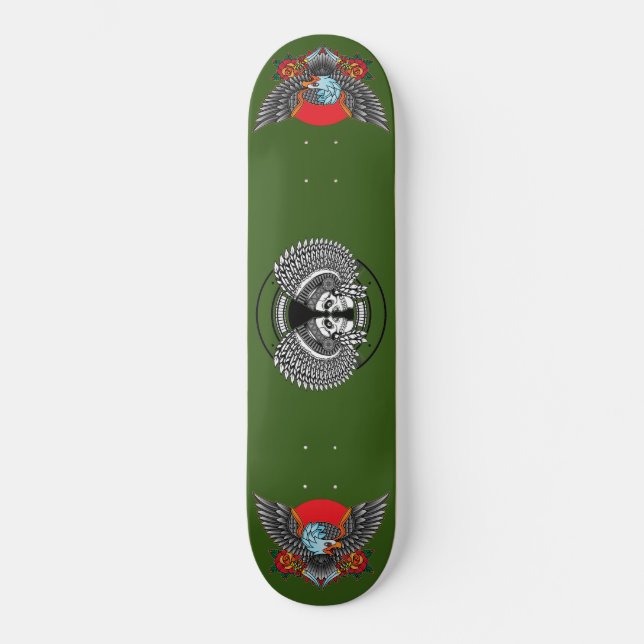 Native American Eagle & Chief Skateboard (Front)