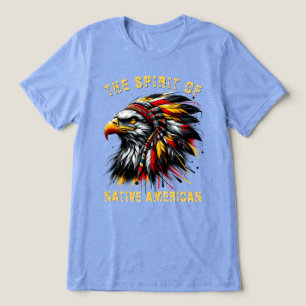 Native American Eagle Chief Tri-Blend Shirt