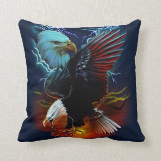 Native American Eagle Painting Cushion