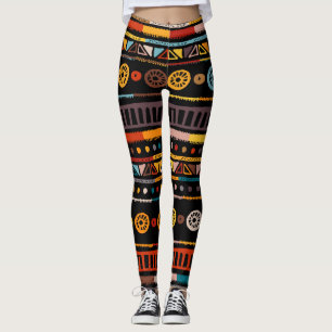 Native American Essence: Ethnic Vintage Leggings