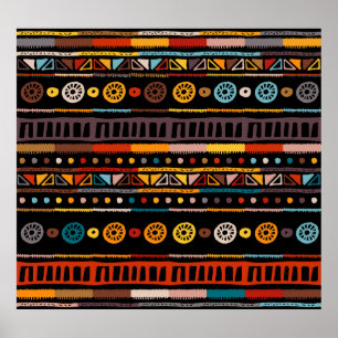 Native American Essence: Ethnic Vintage Poster