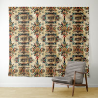 Native American Ethnic Art Tribe Pattern Vintage