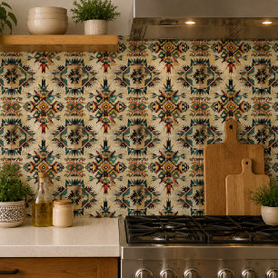 Native American Ethnic Art Tribe Pattern Vintage Tile